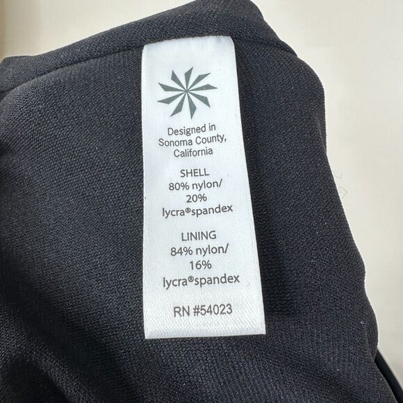 NEW Athleta Smocked Tankini Top Size 34D/DD Black Underwired Swimwear - Picture 8 of 12